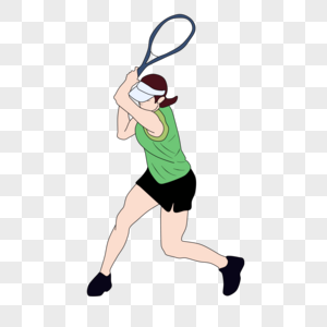 网球女孩图片