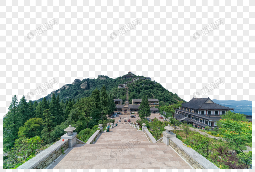 湖北黄陂木兰山景区全景图片