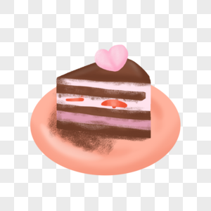 爱心草莓巧克力蛋糕图片