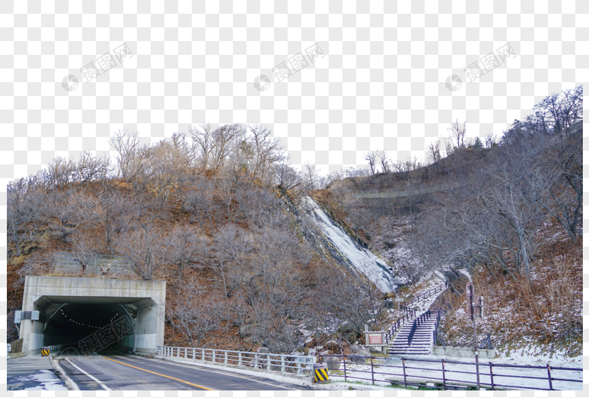 日本北海道知床瀑布图片