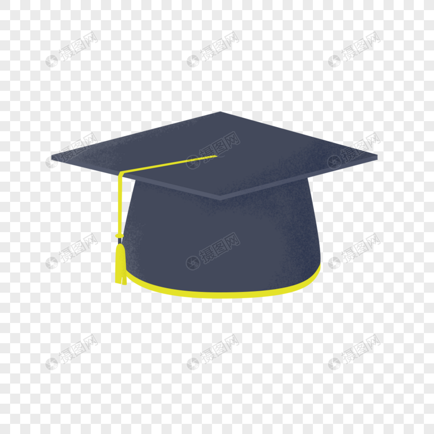 毕业季博士帽黑色帽子元素图片