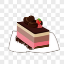 手绘巧克力蛋糕图片