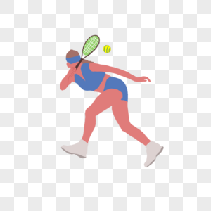打网球运动员图片