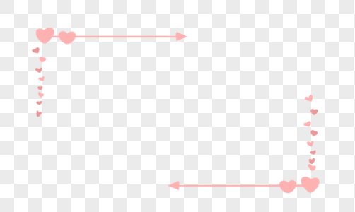 边框爱心边框背景高清图片
