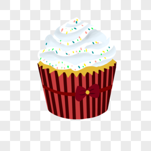 纸杯蛋糕红色甜点蛋糕图片