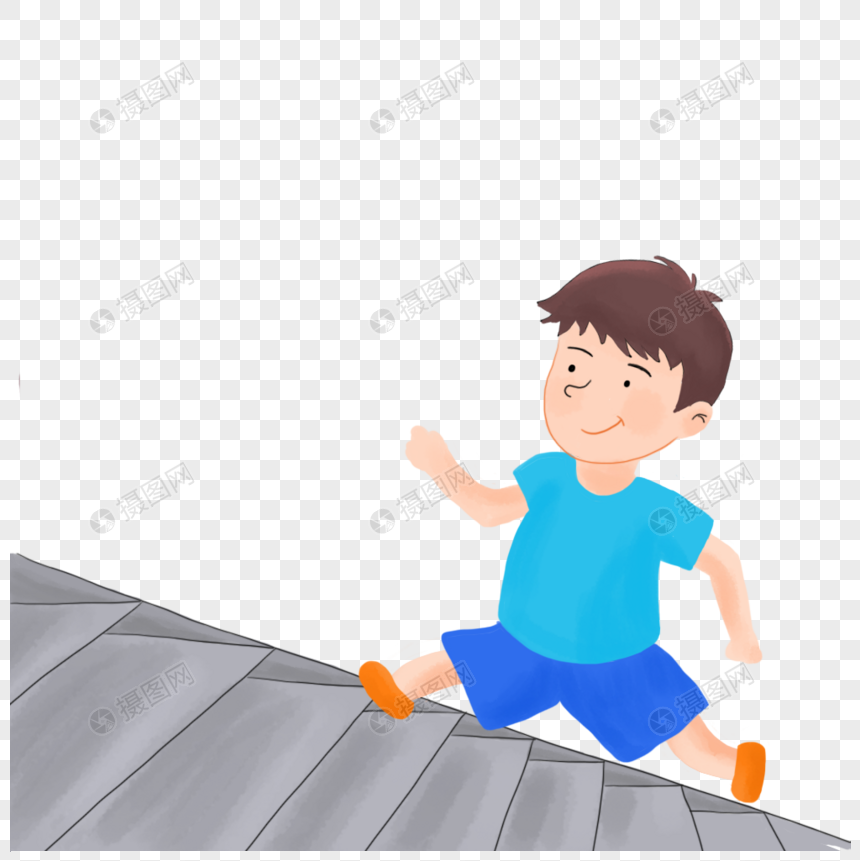 跑楼梯的男孩