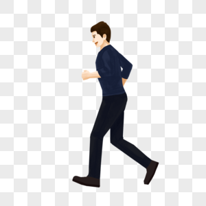 跑步的男人图片