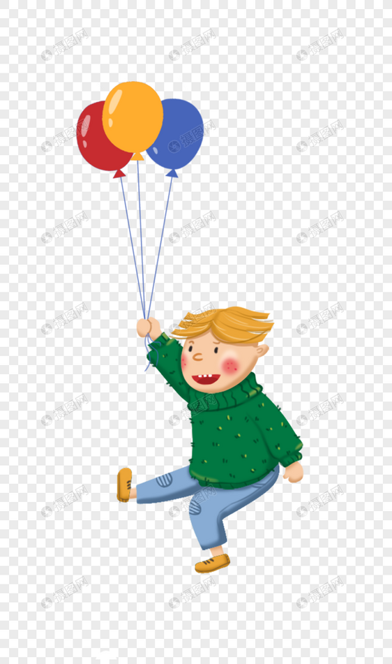 气球男孩图片