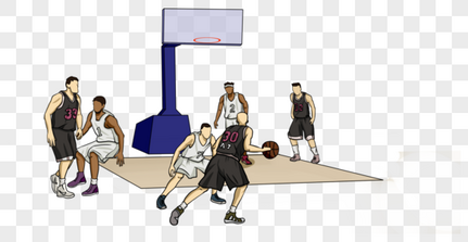 NBA篮球手绘高清图片素材