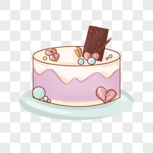 爱心草莓味蛋糕图片