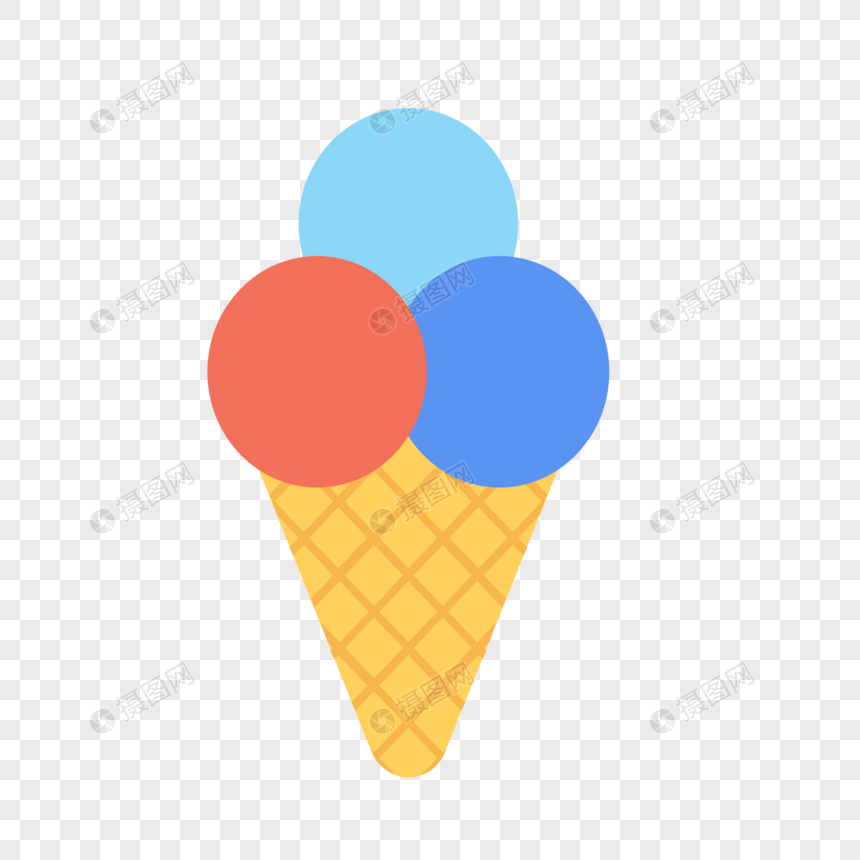 冰淇淋图标免抠矢量插画素材图片