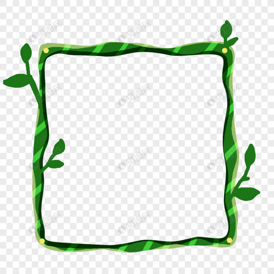 绿色藤蔓边框图片