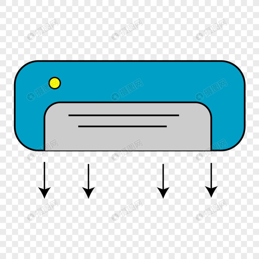 空调手绘生活用品家电空调图片