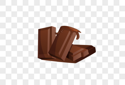 AI矢量图卡通食品甜品食物黑巧克力图片