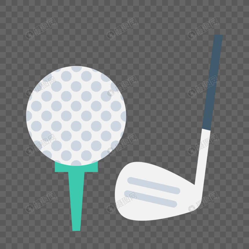 高尔夫球图标免抠矢量插画素材图片