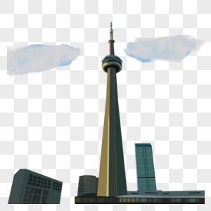 加拿大建筑国家电视塔高清图片
