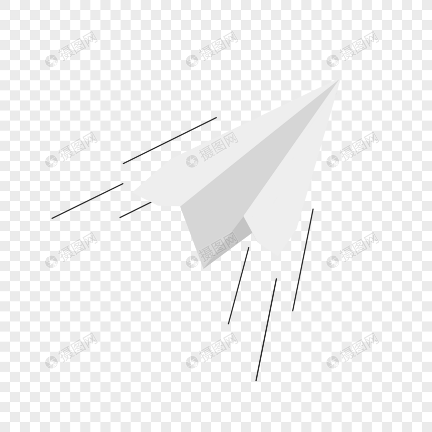 白色纸飞机图片