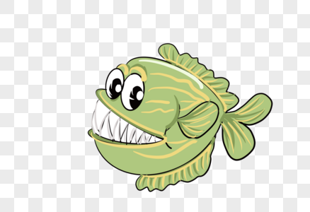 绿色锯齿鱼图片