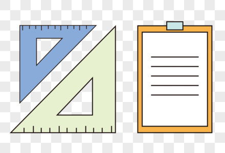 学习用品三角板速写板高清图片
