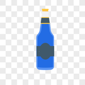 蓝瓶子图标免抠矢量插画素材图片
