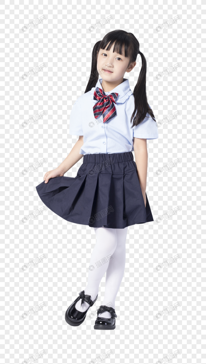 摄图网已获得 校服小女孩形象正版授权采用 vrf授权,授权范围