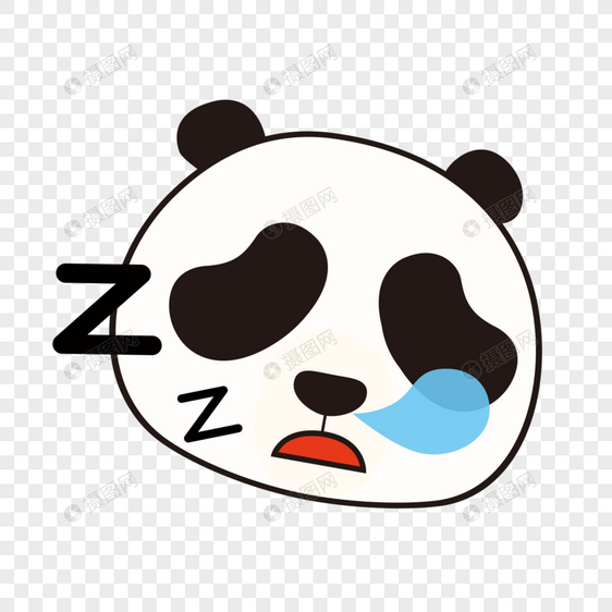 熊猫睡觉图片