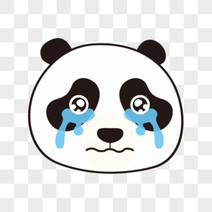 熊猫哭表情包高清图片