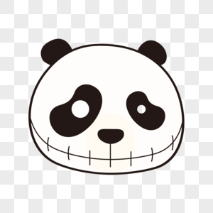 熊猫骷髅表情包图片