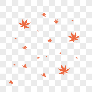 漂浮叶子枫叶形状漂浮高清图片