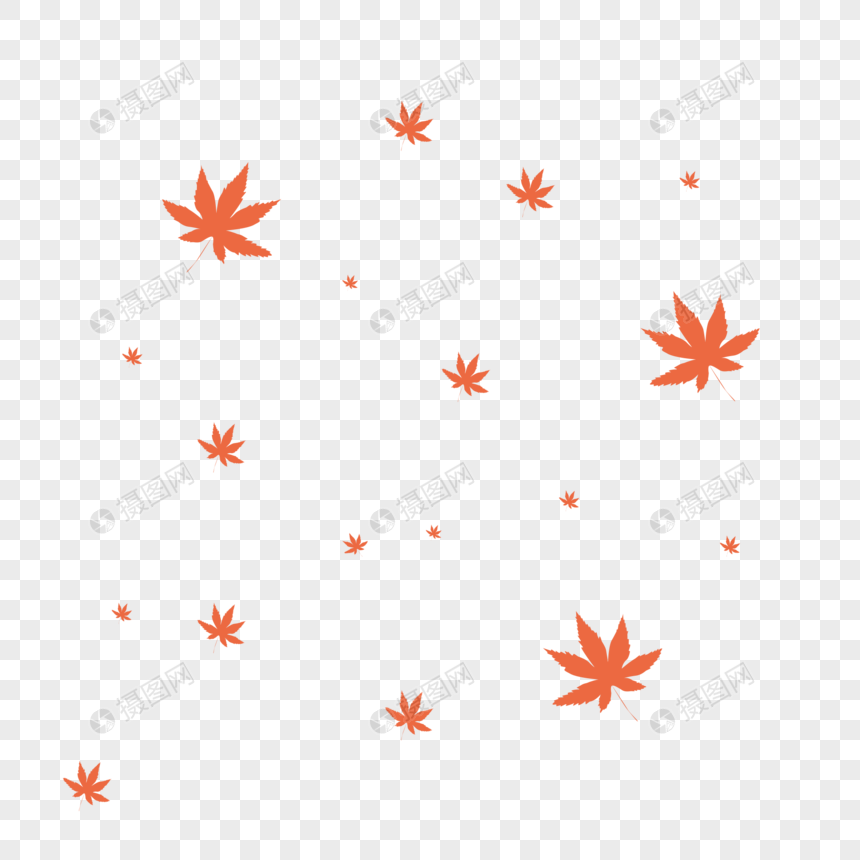 漂浮叶子枫叶形状漂浮图片