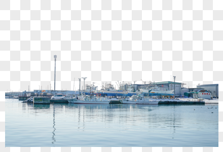 苫小牧海滨渔船码头高清图片