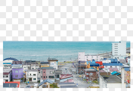 北海道稚内彩色房屋图片