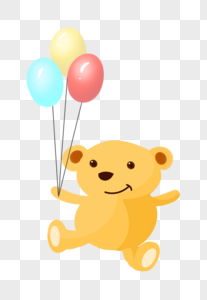 气球小熊图片
