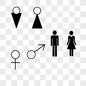 男女符号性别化的高清图片