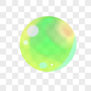 透明泡泡绿色高清图片