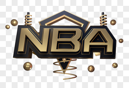 NBA创意立体字体设计图片