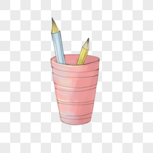 粉色笔筒粉色笔筒高清图片