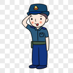 女兵敬礼民警高清图片