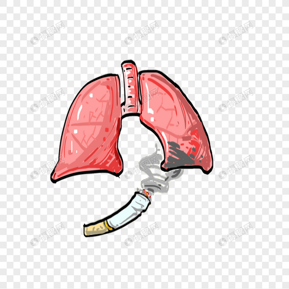 被污染的肺图片