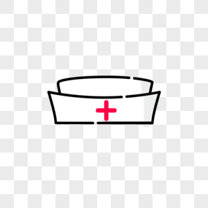 世界献血日义务献血护士帽图标元素高清图片