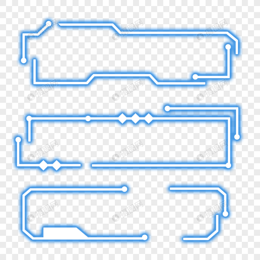 科技发光边框图片