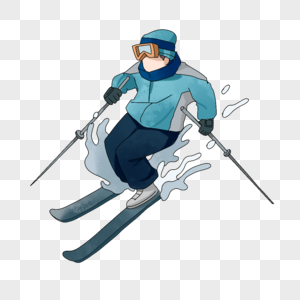 滑雪滑雪板运动员高清图片
