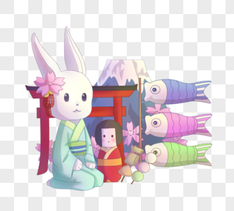 日本兔子图片