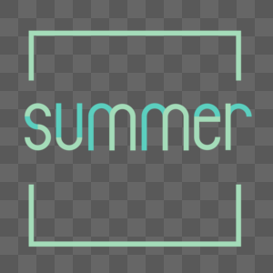 summer字体设计高清图片