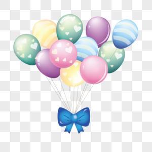 彩色气球年会气球布置高清图片