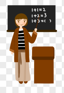 数学老师图片素材