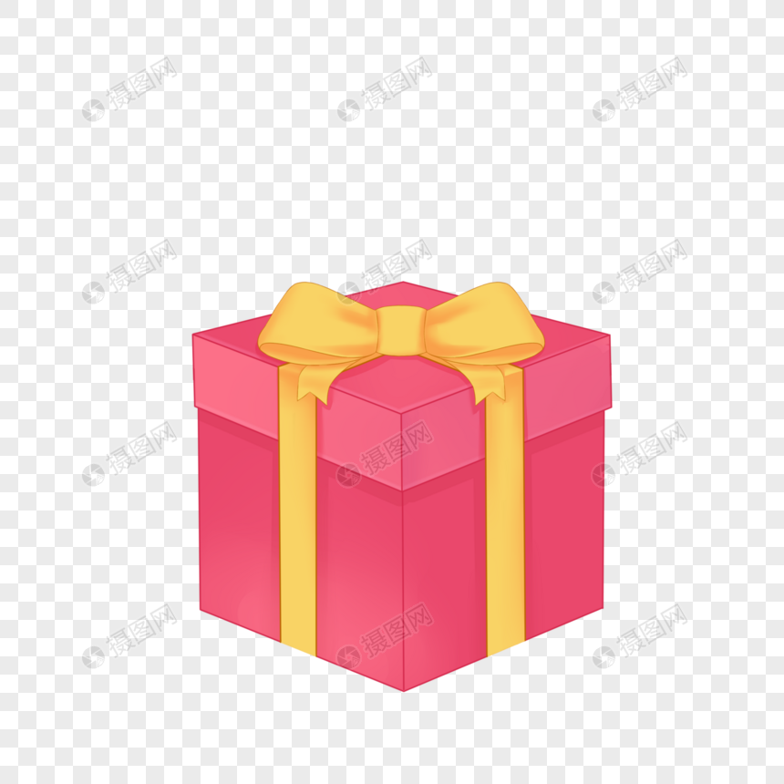 情人节粉色礼物盒图片