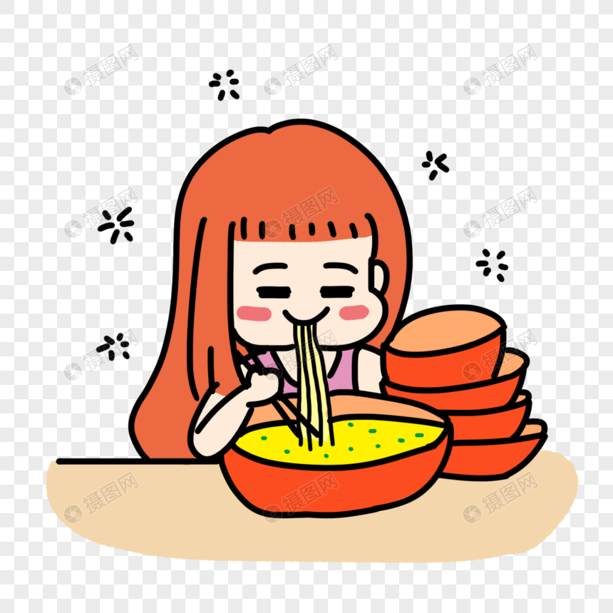 大胃王吃货表情包