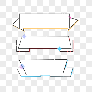 边框简约几何图片