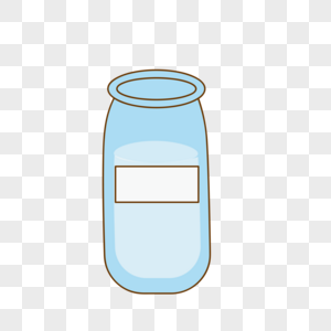 牛奶玻璃瓶图片